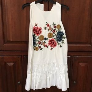 White floral Zara dress (only worn once)
